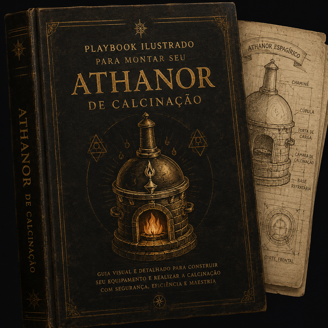 Playbook ilustrado para montar seu athanor de calcinação